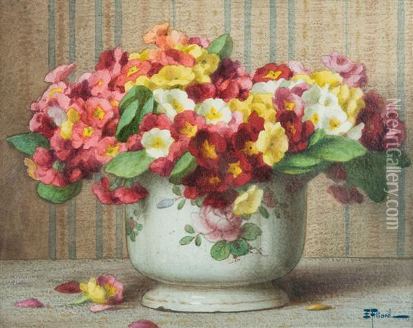 Bouquet De Fleurs Oil Painting - Ernest Filliard