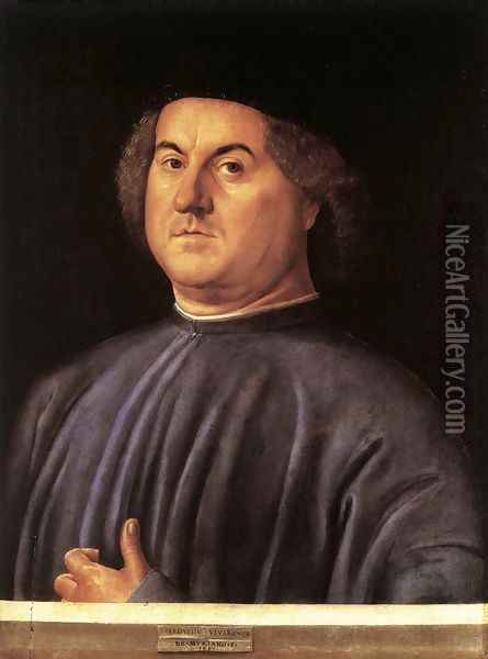 Portrait of a Man 1497 Oil Painting - Alvise Vivarini