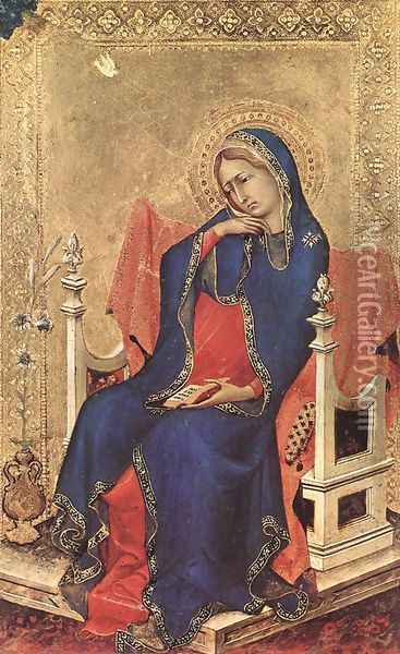 The Virgin of the Annunciation (1) 1333 Oil Painting - Louis de Silvestre
