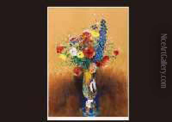 Flower Oil Painting - Odilon Redon