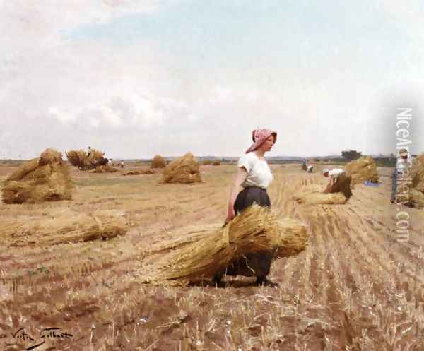 Harvest Oil Painting - Victor-Gabriel Gilbert
