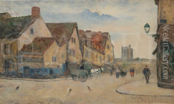 Rue De Village, 1905 Oil Painting - Siebe Johannes ten Cate