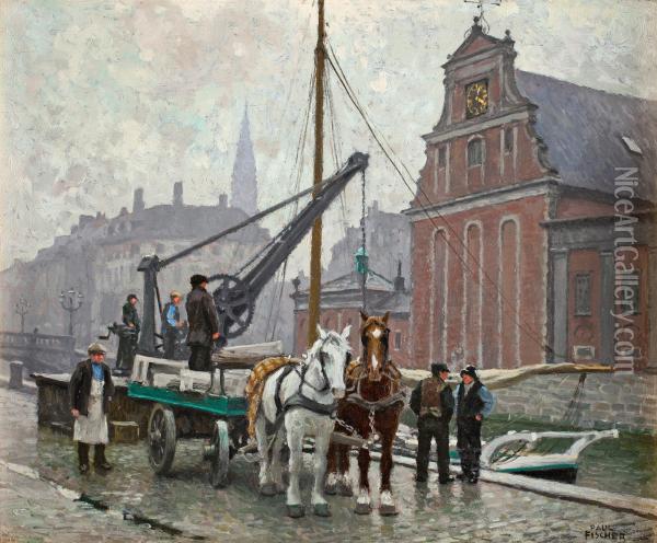 Vedholmens Kirke Oil Painting - Paul-Gustave Fischer