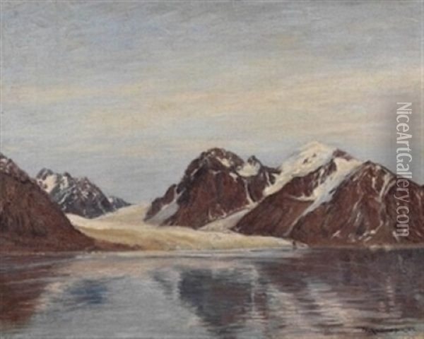 In Der Magdalenenbai Spitzbergen Oil Painting - Friedrich Kallmorgen