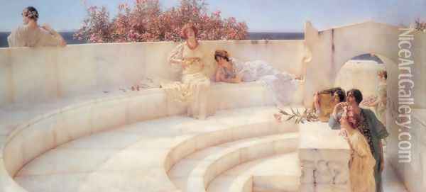 Under the Roof of Blue Ionian Weather Oil Painting - Sir Lawrence Alma-Tadema