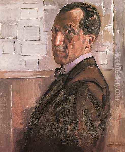 Self Portrait Oil Painting - Piet Cornelis Mondrian
