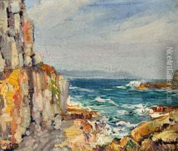 Coastal Landscape Oil Painting - Hugo Pieter Naude