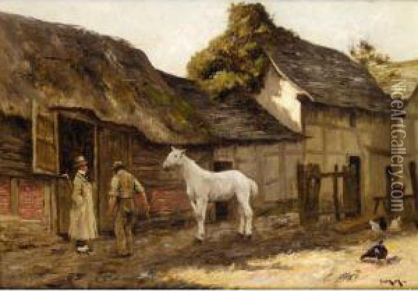 The Horse Trader Oil Painting - Charles Martin Hardie