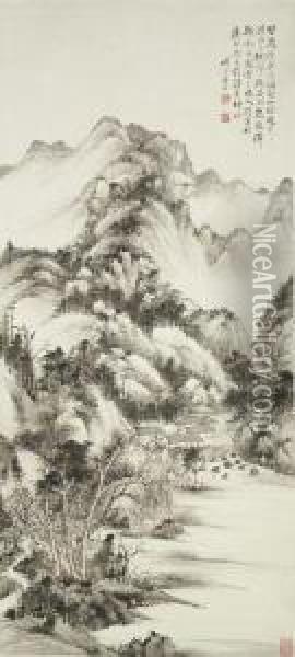 Landschaftsrolle Oil Painting - Huang Qifeng