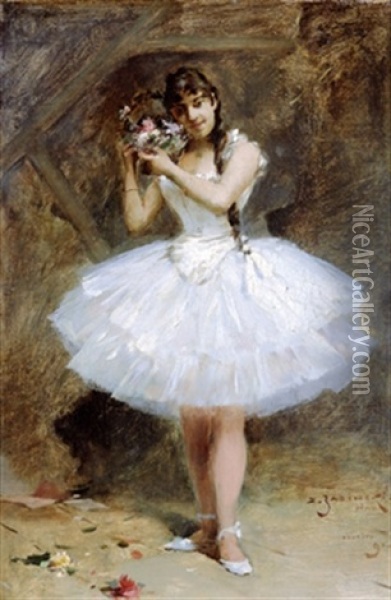 Ballettanzerin Oil Painting - Zdzislaw Jasinski