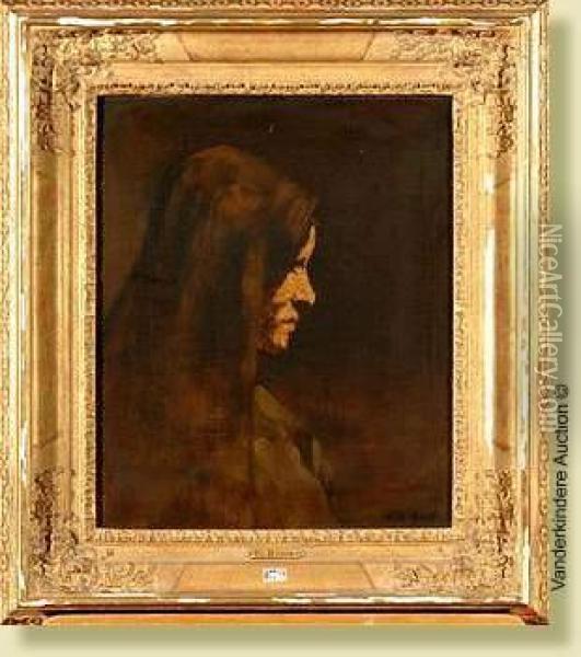 La Picarde Oil Painting - Theodule Augustine Ribot