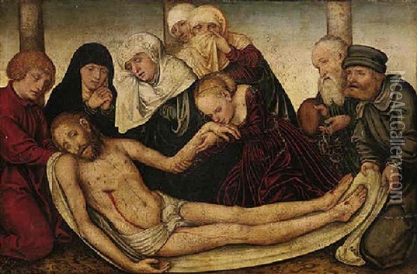 The Lamentation Oil Painting - Lucas Cranach the Elder