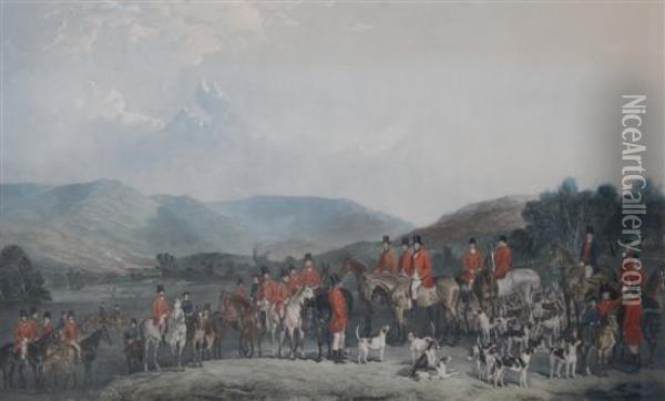 The Wynnstay Hunt Oil Painting - Henry Calvert