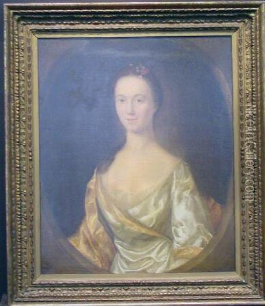 Portrait Of A Woman Oil Painting - Thomas Hudson