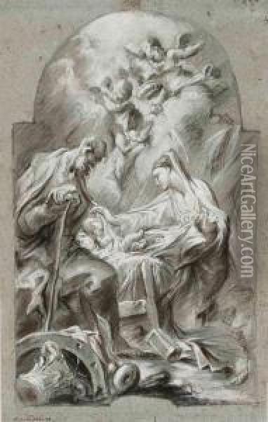 The Nativity Oil Painting - Alessandro Magnasco