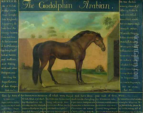 The Godolphin Arabian Oil Painting - Daniel Quigley