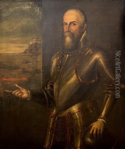 Ritratto Di Capitano Da Mar Oil Painting -  Tintoretto