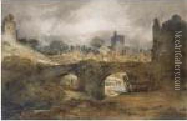 Brecknock, Wales Oil Painting - John Sell Cotman