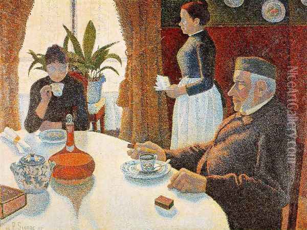 The Dining Room 1887 Oil Painting - Paul Signac