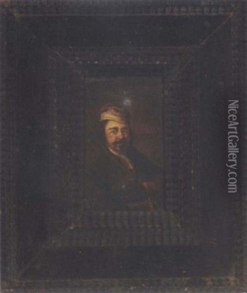 Portrait Of A Man Wearing A Cap Oil Painting - Willem De Poorter