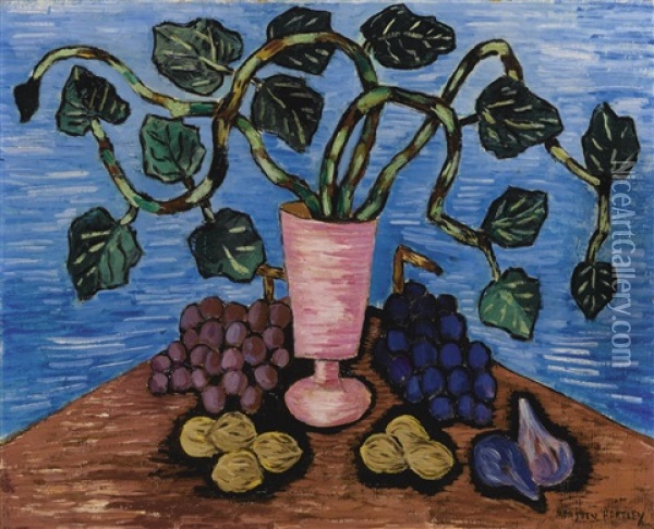 Ivy And Fruits Oil Painting - Marsden Hartley