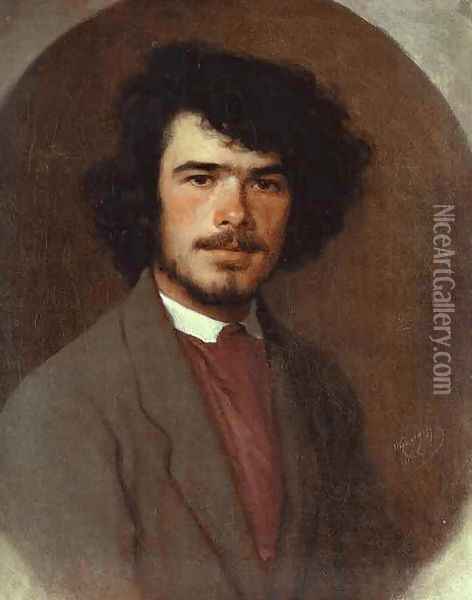 Portrait Of The Agronomist Vyunnikov Oil Painting - Ivan Nikolaevich Kramskoy