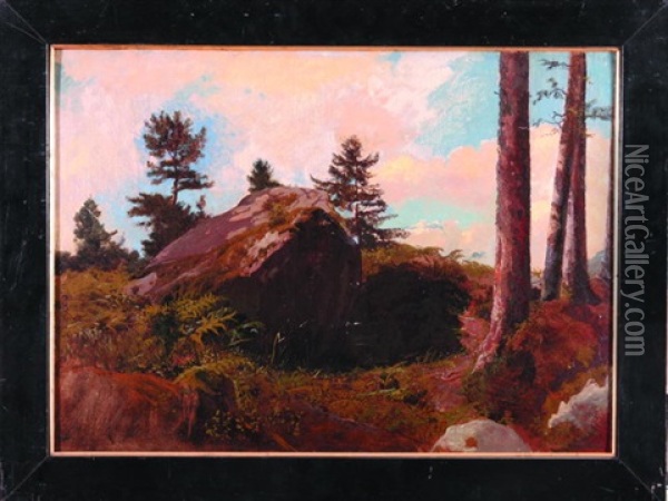 Brzeg Lasu Oil Painting - Eugene Ott