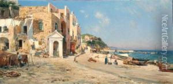 Capri Oil Painting - Bernard Hay