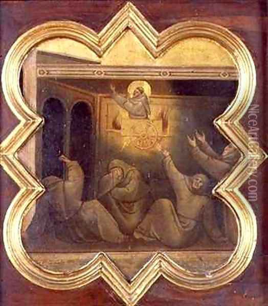 The Apparition of St Francis in the Chariot of Fire Oil Painting - Taddeo Gaddi