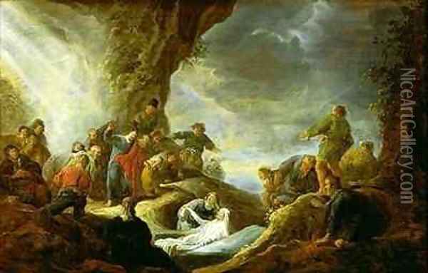 The Raising of Lazarus Oil Painting - Benjamin Gerritsz. Cuyp