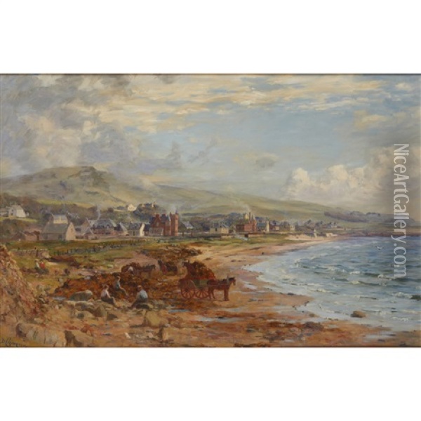 On The Sea-front Largs Oil Painting - Duncan Cameron