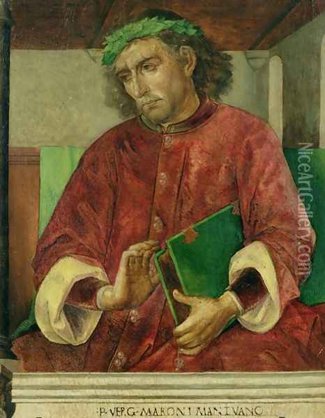 Portrait of Virgil Oil Painting - van Gent (Joos van Wassenhove) Joos