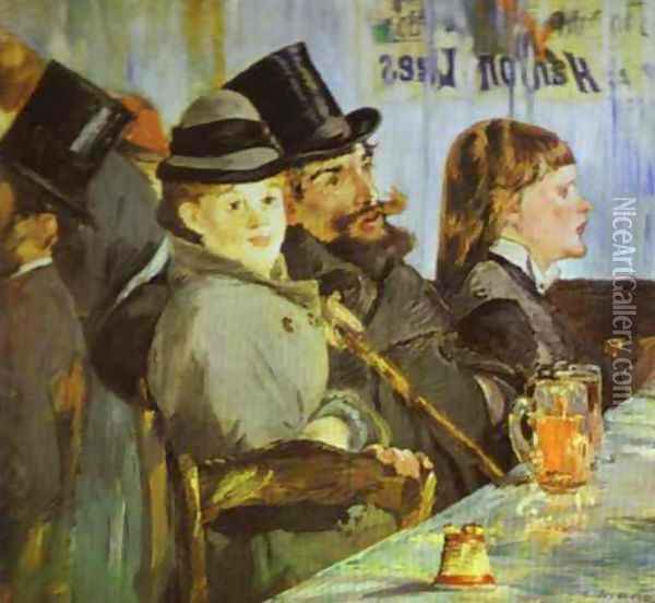 At The Cafe Oil Painting - Edouard Manet