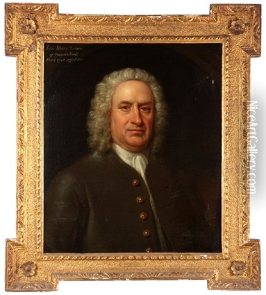 Portrait Of Mr. John Watts Oil Painting - William Hogarth