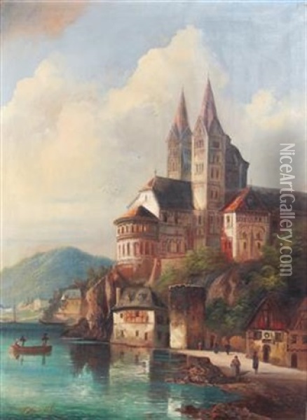 Dom Zu Speyer Oil Painting - Ferdinand Lepie