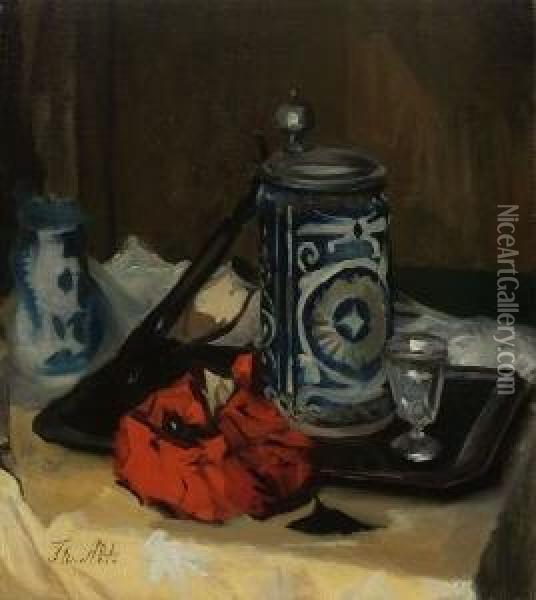 Stillleben Oil Painting - Theodor Alt