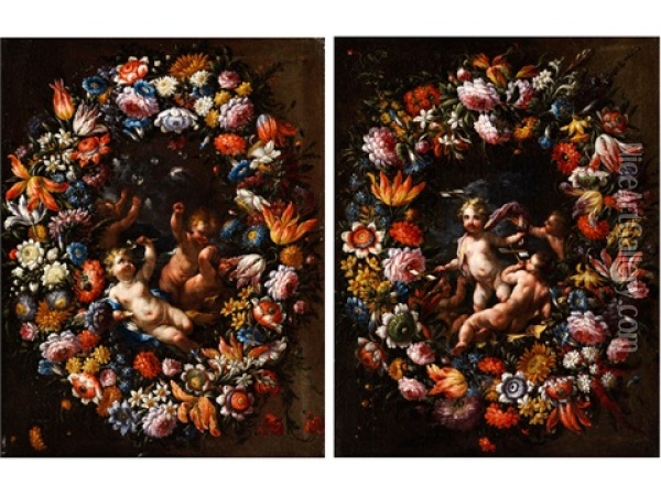 Allegorische Puttenbilder Mit Dem Thema Luft Oil Painting -  Parmigianino (Michele da Parma)