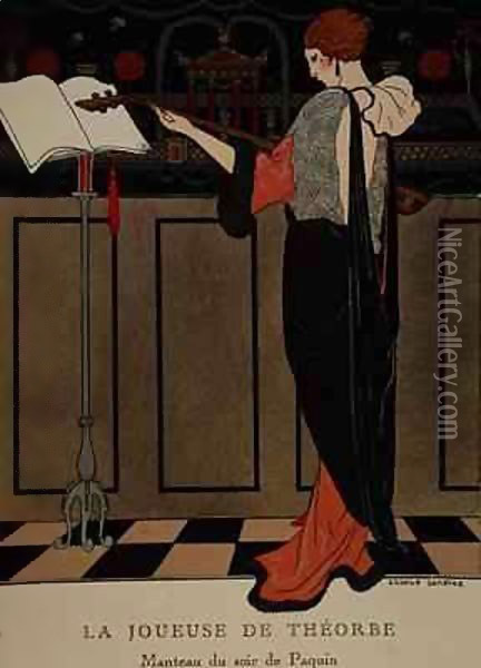 Summer Evening Wear from Art Gout Beaute Oil Painting - Georges Barbier