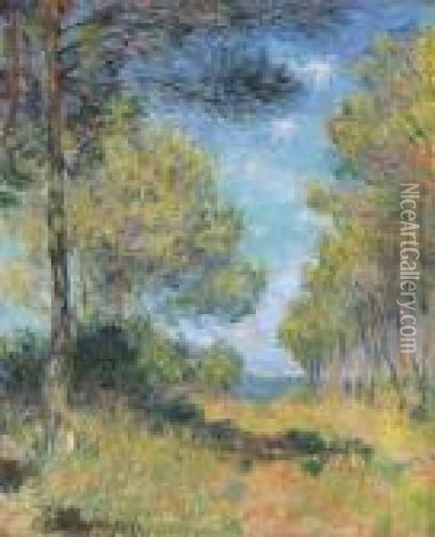 Allee De Sapins A Varengeville Oil Painting - Claude Oscar Monet