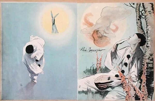 Pierrot Oil Painting - Paul Balluriau