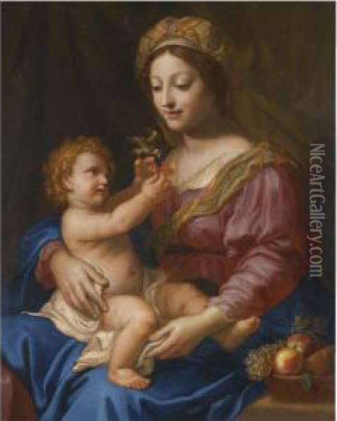 The Madonna And Child Oil Painting - Michel Corneille II