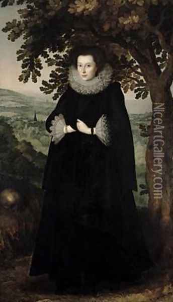 Anne Leighton Lady St John Oil Painting - William Larkin