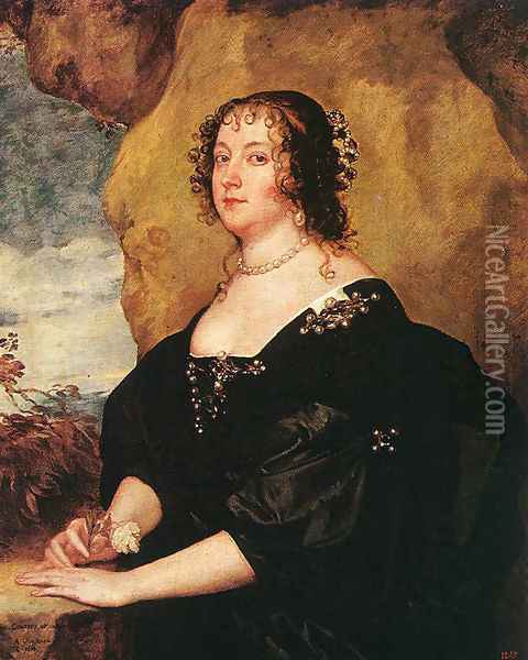 Diana Cecil, Countess of Oxford 1638 Oil Painting - Sir Anthony Van Dyck