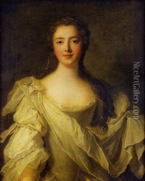 Portrait De Femme, Dite La Princesse De Rohan-guemenee Oil Painting - Jean Marc Nattier