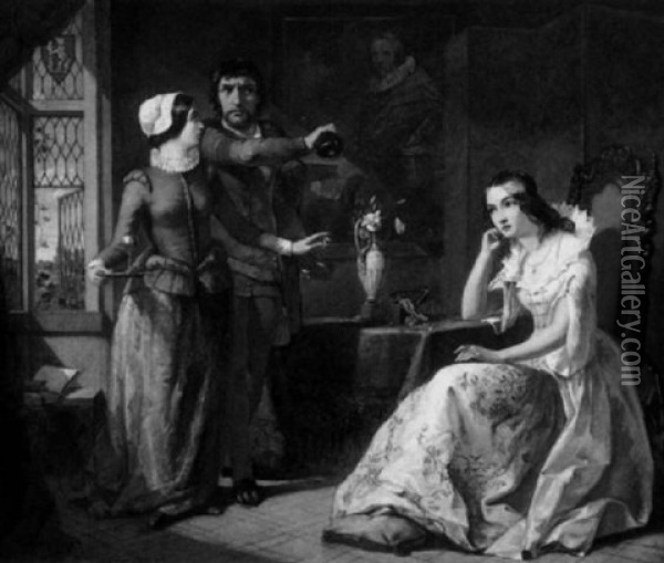 The Lovers Quarrel Oil Painting - John Seymour Lucas