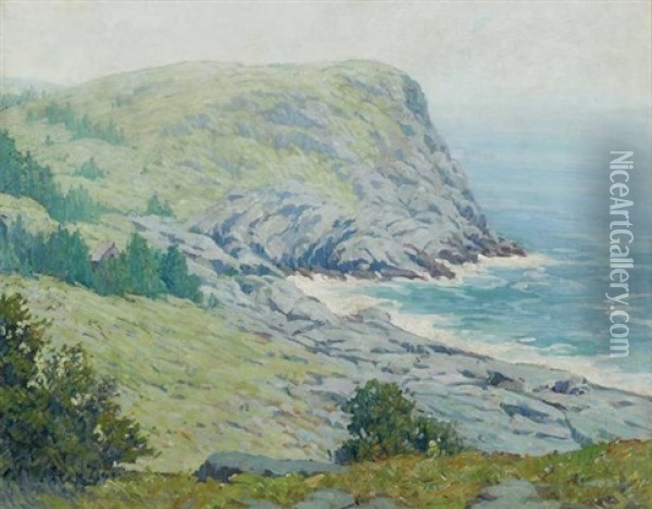 Whitehead, Monhegan Oil Painting - George J. Stengel