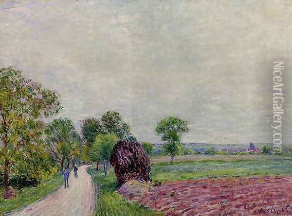 Countryside near Moret Oil Painting - Alfred Sisley