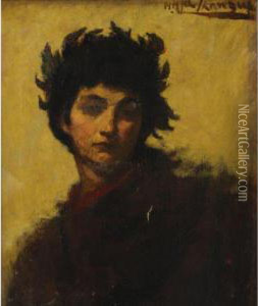 Portrait Of A Young Man As Apollo Oil Painting - Henry Herbert La Thangue