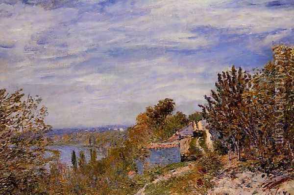Footpath in the Gardens at By Oil Painting - Alfred Sisley