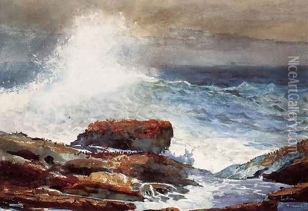 Incoming Tide Oil Painting - Winslow Homer